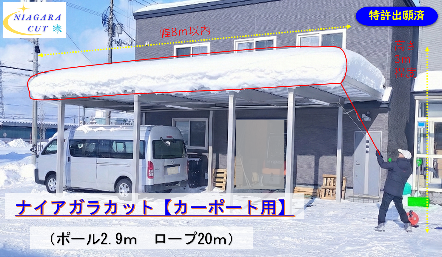 ナイアガラカットカーポート用